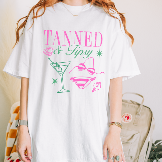 Tanned and Tipsy Summer Tee