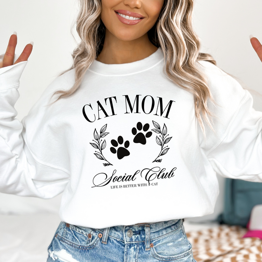 Cat Mom Social Club Sweatshirt