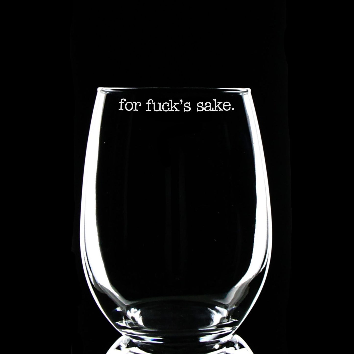 For F*ck's Sake Etched Glass