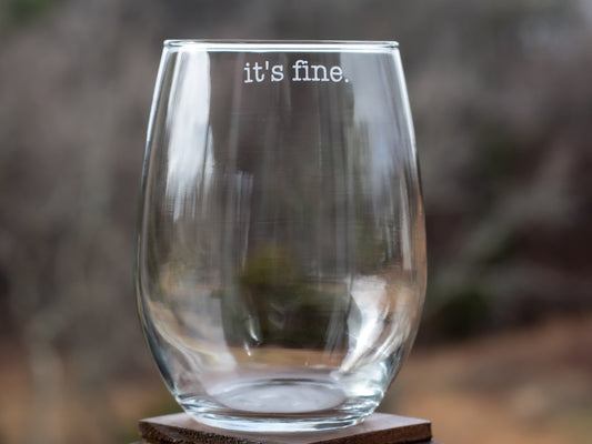 It's Fine Etched Glass